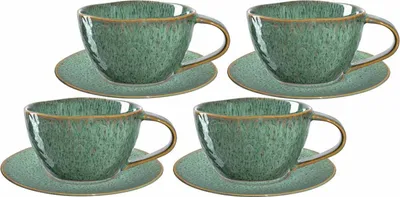 Produktbild von Leonardo MATERA Cappuccino Set grün 8-teilig