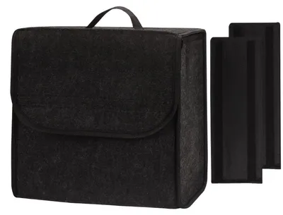 Produktbild von Kofferraum-Organizer Nadelfilz mit verstärkten Seitenwänden und Klappe 30x15x30cm