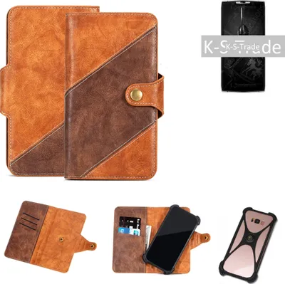 Produktbild von K-S-Trade Handyhülle Schutzhülle Bookstyle Case Wallet-Case kompatibel mit Asus Zenfone Max Pro (M2) Cover Klapphülle Kantenschutz Smartphone