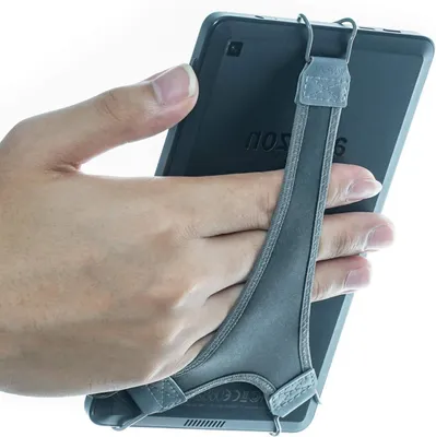 Productafbeelding van Hand Strap E-reader - Vingerhouder Kindle - Comfortabel Lezen - Verbeterde Grip Stabiliteit - Universeel - Grijs