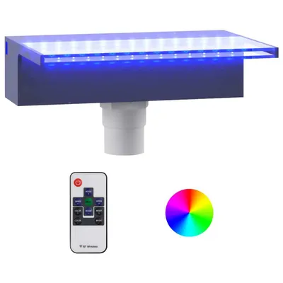 Immagine prodotto di vidaXL Elemento a cascata con LED RGB in acrilico 30 cm