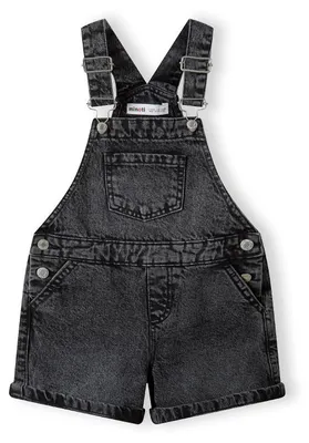 Produktbild von Minoti Latzhose Schwarz Gr. 110 für Mädchen