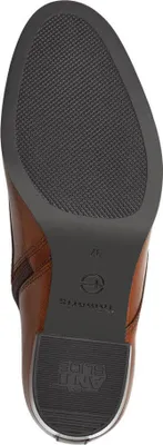 Image de Tamaris Bottine femme talon bloc cuir laçage 1-25131-43, Taille:39 EU, Couleur:Marron
