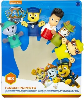 Zdjęcie produktu dla Spin Master Paw Patrol Pacynki Pacynki na palce 5 sztuk