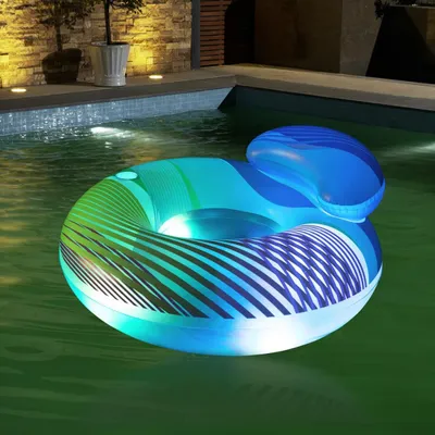 Produktbild von Bestway Badeinsel mit LED-Licht 104×45 cm