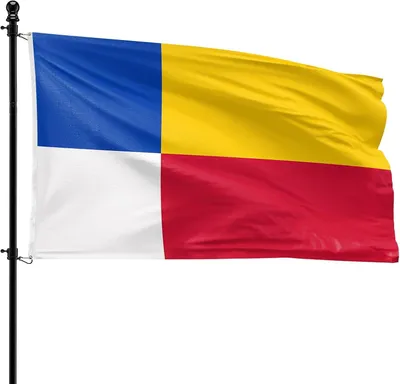 Imagen del producto de Bandera del municipio de Heerde, 90 x 150 cm, de poliéster, para asta de bandera