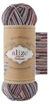 100g Sockenwolle Alize Superwash Artisan 75% Wolle Strickwolle Häkelgarn Gentleman