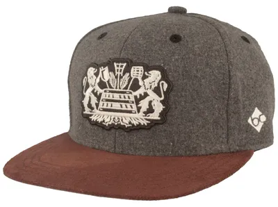 Image de Casquette de baseball « Bayerisches Bier » Bavarian Caps à visière plate et fermeture à pression, grise, taille unique