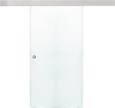 Zdjęcie produktu dla HOME DELUXE - Drzwi szklane przesuwne SAPHIR - szkło matowe 205 x 90 cm, z prowadnicą i akcesoriami I Drzwi szklane Drzwi do mieszkania Drzwi wewnętrzne