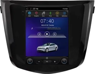 Zdjęcie produktu dla Radio samochodowe z Bluetooth i CarPlay do Nissan Qashqai J11 i X-Trail 3 T32 (2013–2017) – Kompatybilne z Apple i Android – Stereo – Nawigacja – Seria S – 1 GB pamięci RAM / 32 GB pamięci