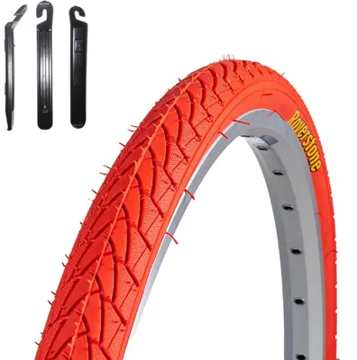 Produktbild von 1 x Roverstone Fahrradreifen 28 x 1,40 (37-622) Rot inkl. Reifenheber