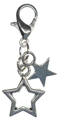 Produktbild von Sternchen Charm Anhänger Weihnachten Miniblings 2 Sterne Stern silber