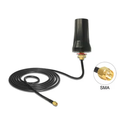 Produktbild von DeLOCK 89487, 2 dBi, 0.433 GHz, 50 Ohm, Omnidirektionale Antenne, SMA, Männlich