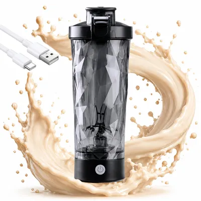 Produktbild von Protein Shaker 700ml elektrisch, wiederaufladbar, 7500 U/min, BPA-frei, Mixer