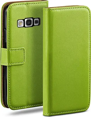 Produktbild von moex® Book Case kompatibel mit Samsung Galaxy S3 / S3 Neo - Hülle 360 Grad klappbar, Grün
