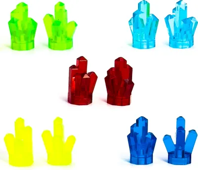 Obrázok produktu pre 10x farebné kryštály LEGO - Lego diamanty - LEGO komponenty