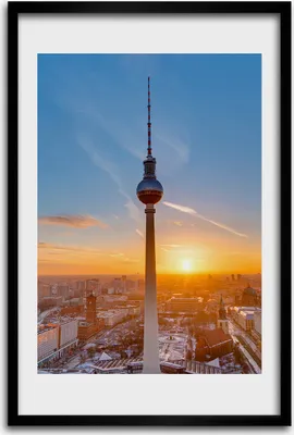 Produktbild von Bild - Bilderrahmen - 40 cm x 60 cm - MDF - Rahmen - Wandkunst - Fernsehturm