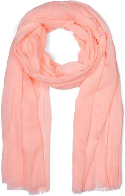 Zdjęcie produktu dla Uniqoos® Elegancki, lekki szal damski wykonany z mieszanki bawełny i wiskozy, o wymiarach 188 x 100 cm, z krótkimi frędzlami – idealny na wiosnę i lato