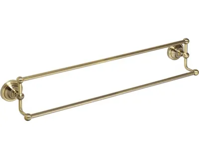 Produktbild von Doppelte Stange Handtuchhalter RETRO aus Messing 66,5x12,5x11,5 cm BEMETA