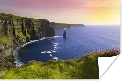 Produktbild von MuchoWow® Poster Sonnenlicht auf den Cliffs of Moher in Irland 60x40 cm - Schlafzimmerdekoration