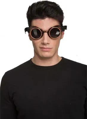 Obrázok produktu pre Mama Steampunk okuliare čierne čierne jedna veľkosť