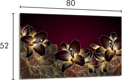 Imagen del producto de Placa de vitrocerámica protectora para cocina, 80x52 cm, modelo Orchidea