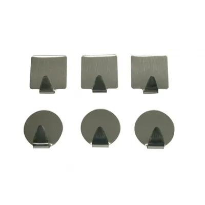 Produktbild von Klebehaken, Edelstahl, 3 Stück, 3,5 cm