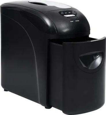 Produktbild von vidaXL Aktenvernichter 10 Blatt Mikroschnitt Schwarz