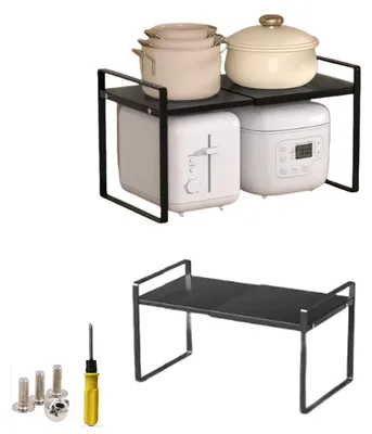 Immagine prodotto di Ripiano estraibile per cucina, adatto a mobili e piani di lavoro, dimensioni 25-45x27x25 cm