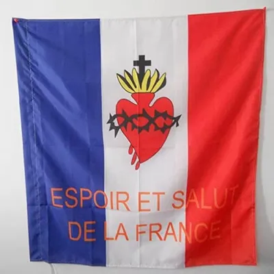 Flagge Frankreich Espoir et Salut 90x90 cm Polyester 100D