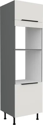 Obrázek produktu pro Skříň na vestavné spotřebiče LUNARA - šířka 60 cm, bílá / antracit