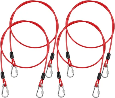 Produktbild von Abreißseilhalter aus Edelstahl, 103 × 0,4 cm, 4 Stück, für Camping und Caravan