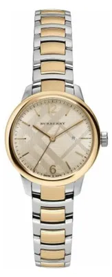 Produktbild von Burberry Damenuhr BU10118 Quarzwerk 32mm Bicolor Edelstahl Saphirglas