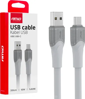 Produktbild von USB-A zu USB-C Kabel 60W 200cm FullLINK AMIO Datenübertragung X111
