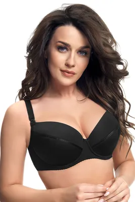 Produktbild von Gorsenia mk01 ana still-bh dame umstandsmode musterlos bügel regulierbar eu, schwarz, 90b