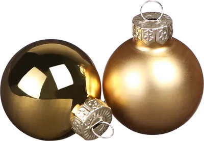Produktbild von Mini Weihnachtskugeln Glas Gold Matt Glänzend Ø3cm 22 Stück