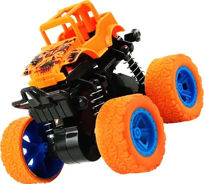 Produktbild von Offroad-Autospielzeug, Dual-Inertia-Simulation, rüttelfestes Fahrzeugmodell für Kinder, Orange