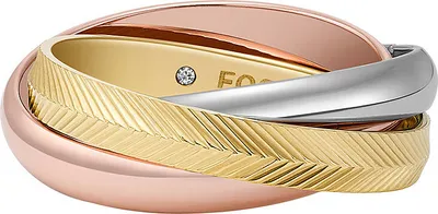 Produktbild von Fingerringen   Mehrfach Fossil Silber 16  Kollektion  - frau