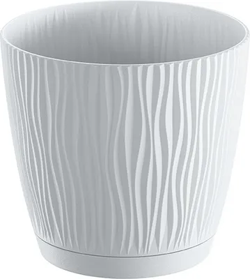 Produktbild von Mehrzweck-Blumentopf mit Sockel weiß SANDY P DSY290P-S449