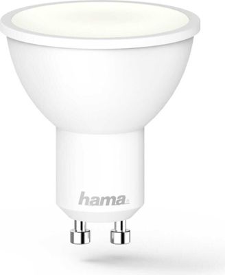 Lampa LED WLAN, GU10, 5,5 W, ściemniana, odbłyśnik, do sterowania głosem/aplikacją, biała