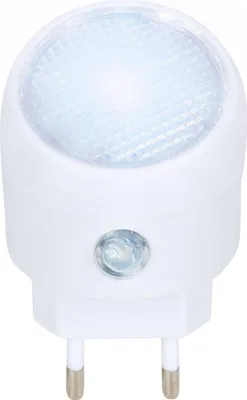 Zdjęcie produktu dla Lampka nocna LED do kontaktu z czujnikiem zmierzchu biała