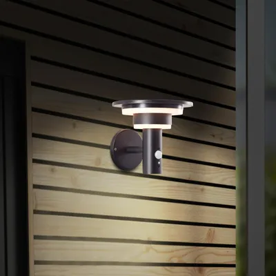 Zdjęcie produktu dla Kinkiet zewnętrzny LED, solarny, czujnik ruchu, 19 x 21 x 21cm, 3W, 430lm