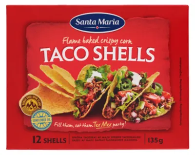 Zdjęcie produktu dla Santa Maria Taco Shells kukurydziane muszle do tortilli 135 g