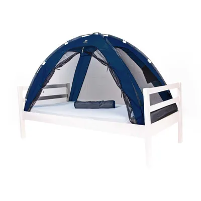 Produktbild von DERYAN Bettzelt Klamboe - 200x90cm - Höchste Qualität Moskitonetz 1 mm Netz - Marineblau