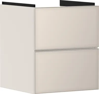 Image de hansgrohe Xevolos E Meuble sous-lavabo, 2 tiroirs, SoftClose, 480x475x555mm, pour lave-mains, 54173790