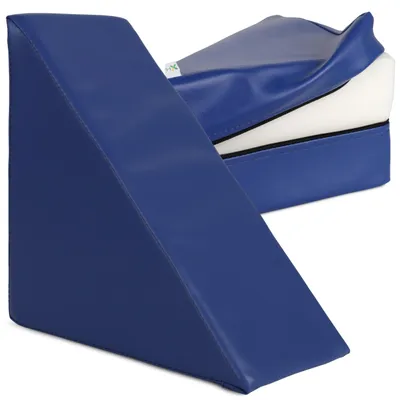 Obrázek produktu pro Polohovací klín Habys, pro masáže a terapii | polohovací polštář, polohovací materiál | fyzioterapie, ortopedie | 30x15x30cm | námořnická modř