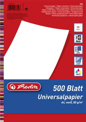Produktbild von Herlitz Universalpapier A4 80g 500Blatt weiß