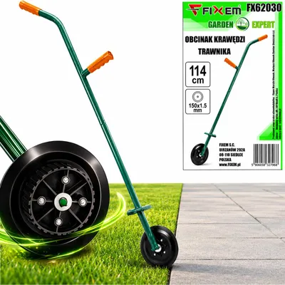 Produktbild von Manueller Rasenkantenschneider mit Rädern, 114 cm