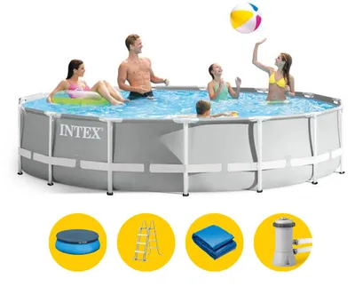 Produktbild von Intex Aufstellpool Prism Frame Premium Ø 457 x 107 cm Komplettset