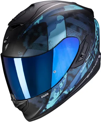 Produktbild von Scorpion EXO 1400 Air Sylex Helm Farbe: Schwarz Matt/Blau, Grösse: XXL (63/64)